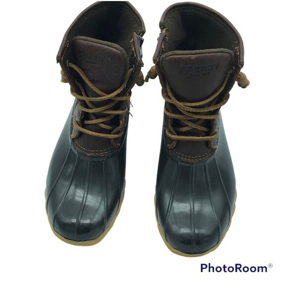 SPERRY Saltwater Leather Waterproof Duck Boots Sz 7 - Picture 5 of 9